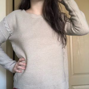 Cream Oversized Sweater